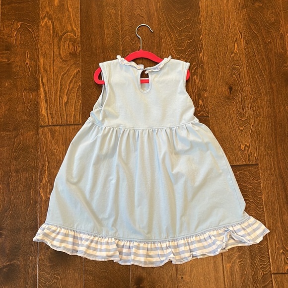 Disney Frozen Princess Sisters Applique Dress, Blue - sizes 5& 8 - price firm - Picture 3 of 4